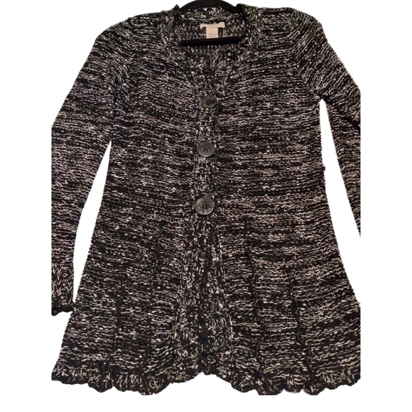 Vertigo Paris Button‎ Front Chunky Loose Knit Cardigan Sweater Grunge Fairy Y2K - Picture 5 of 7